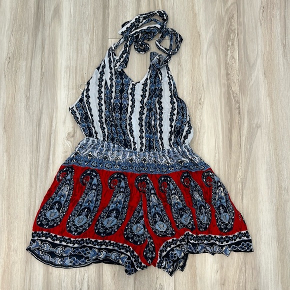 Patrons of Peace Halter Romper - Picture 1 of 3